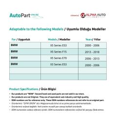 Sunroof Repair Kit for BMW X3 Series E83-4 Pieces