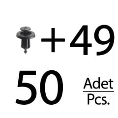 Renault için Tampon ve Panjur Klipsi- 50 Adet