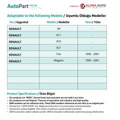 Renault için Vites Tıkırtı Burcu