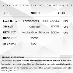 Sunroof Repair Kit for Renault Modus