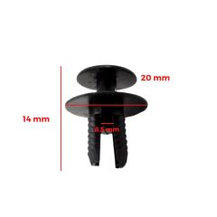 Mercedes C Class W203 için Davlumbaz Klipsi-10'lu