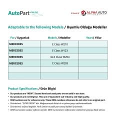 Hood Clips-10 for Mercedes C Class W203