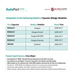 Fender Signal for Renault Kangoo,Nissan Kubistar