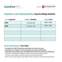 Sunroof Curtain Repair Set 32 Pieces for BMW X5 Series E53 / X3 Series E83