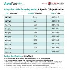 Toyota, Honda, Nissan, Volvo için Tampon Klipsi- 50'li