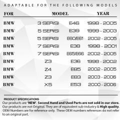 BMW E34, E36, E38, E39, Z3 için Çift Vanos Tamir Takımı