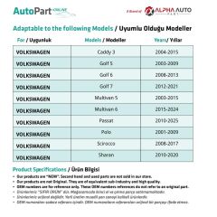 Volkswagen için Döşeme Klipsi