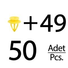 Volkswagen, Seat, Audi için Döşeme Klipsi- 50'li