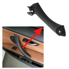 BMW E90, E91 için İç Kapı Kolu Alt Tutamağı Seti - Siyah