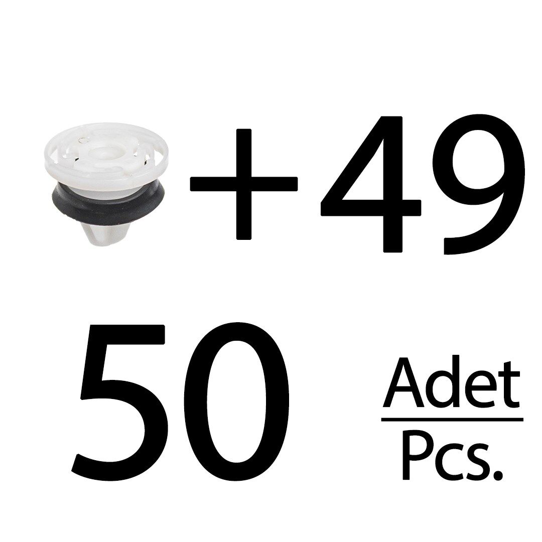 Renault, Peugeot, Citroen için Döşeme Klipsi- 50 Adet