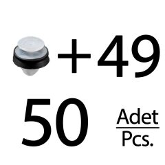 Peugeot, Citroen, Renault, Fiat, Lancia, DS için Döşeme Klipsi- 50'li