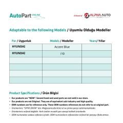 Hyundai Accent Blue,i10 için Ayna Kovanı
