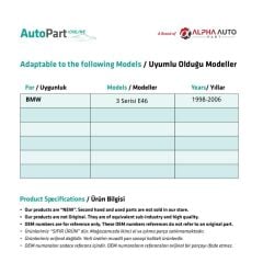BMW 3 Serisi E46 için Vites Körüğü - Bej