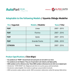 Radio CD Button for Fiat Grande Punto