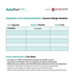 Door Lock Catch Set for Hyundai Sportage