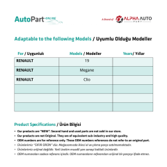 Glass Stabilizer for Renault 19,Megane,Clio - Riveted