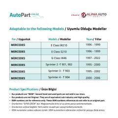 Injector Pipe for Mercedes E Class W210,S210, G Class W461