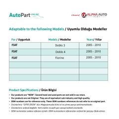 Fiat Doblo 3,Doblo 4,Fiorino için Vites Alt Çanağı
