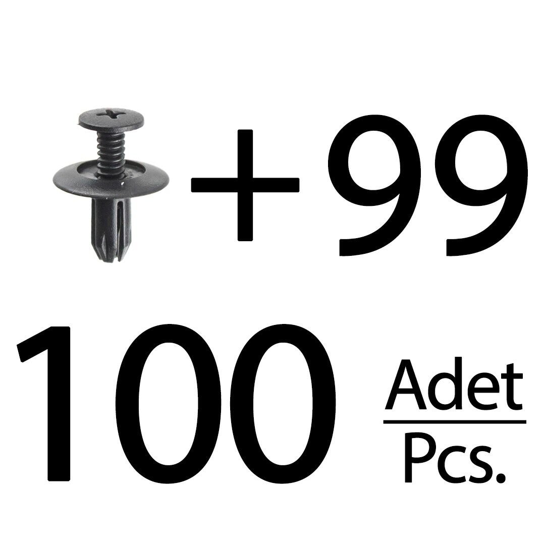 Honda için Çamurluk Etek Klipsi- 100 Adet