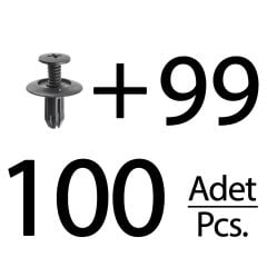 Honda için Çamurluk Etek Klipsi- 100 Adet