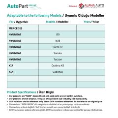 Sunroof Repair Kit for Kia Optima K5,Cadenza