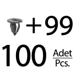 Opel ve Renault için Döşeme Klipsi- 100'lü