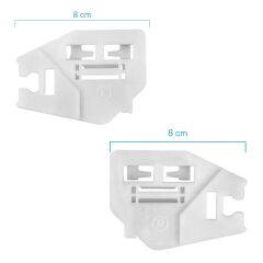 BMW X5 Serisi E46 için Ön-Arka Cam Kriko Plastiği-Sağ-Sol-SET