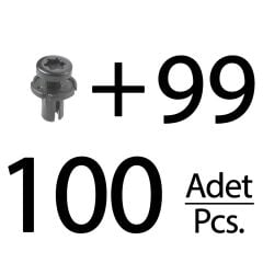 Citroen, Renault, Peugeot için Tampon Klipsi-Kısa- 100'lü