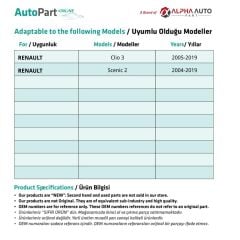 Citroen, Renault, Peugeot için Tampon Klipsi-Kısa- 100'lü