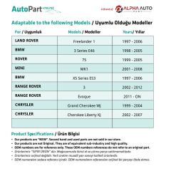 Chrysler Jeep için Yan Ayna Katlama Motoru Kovanı-Dış