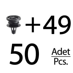 Seat, İbiza, Volkswagen için Döşeme Klipsi- 50 Adet