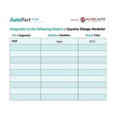 Fiat Egea için Arka Tampon Reflektörü-Sol