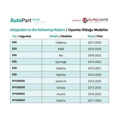 Hyundai, Kia için Kapı Panel Klipsi