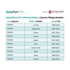 Toyota ve Tesla için Kapı Döşeme Klipsi