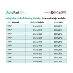 BMW, Audi, Land Rover için Döşeme Klipsi