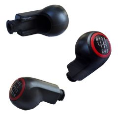 Handbrake-Gear Gaiter and Shift Knob (6)-RED for Opel Astra H