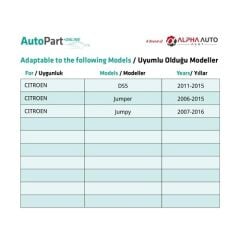 Peugeot, Citroen için Torx Uyumlu Davlumbaz T30 M6 Vidası