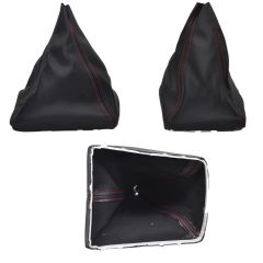Handbrake-Gear Gaiter and Shift Knob (6)-RED for Opel Astra H
