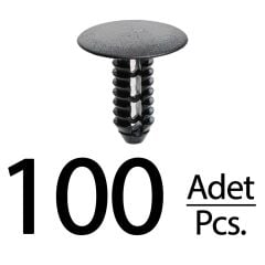 Fiat Ducato için Döşeme Klipsi-Siyah - 100 Adet