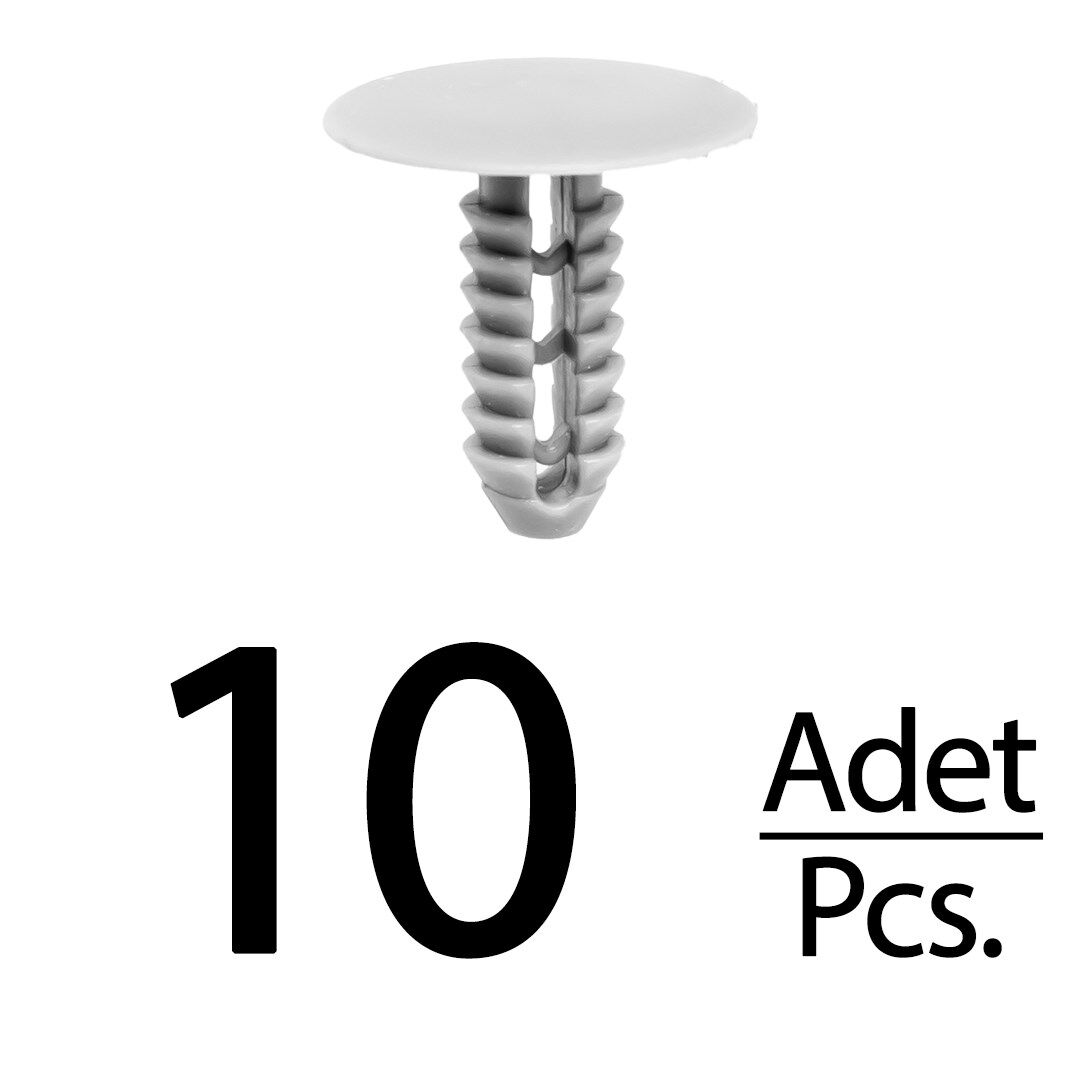 Fiat Ducato için Döşeme Klipsi-Gri - 10 Adet