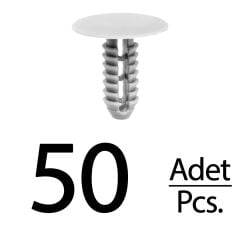 Fiat Ducato için Döşeme Klipsi-Gri - 50 Adet