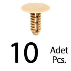 Fiat Ducato için Döşeme Klipsi-Bej - 10 Adet