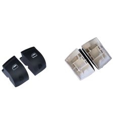 Glass Button Cover 2 Pieces for Audi A3 A6 Q7
