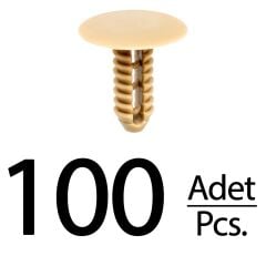 Fiat Ducato için Döşeme Klipsi-Bej - 100 Adet