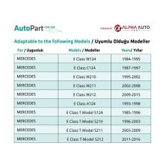 Mercedes için Tampon Klipsi- 10 Adet
