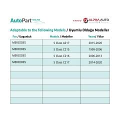 Mercedes için Tampon Klipsi- 100 Adet