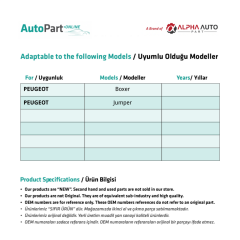 Peugeot Boxer, Inside Opening Wire for Jumper