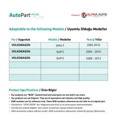 Volkswagen Jetta 5,Golf 5-6 için Sol Ön Cam Açma Düğme Çerçevesi- GRİ