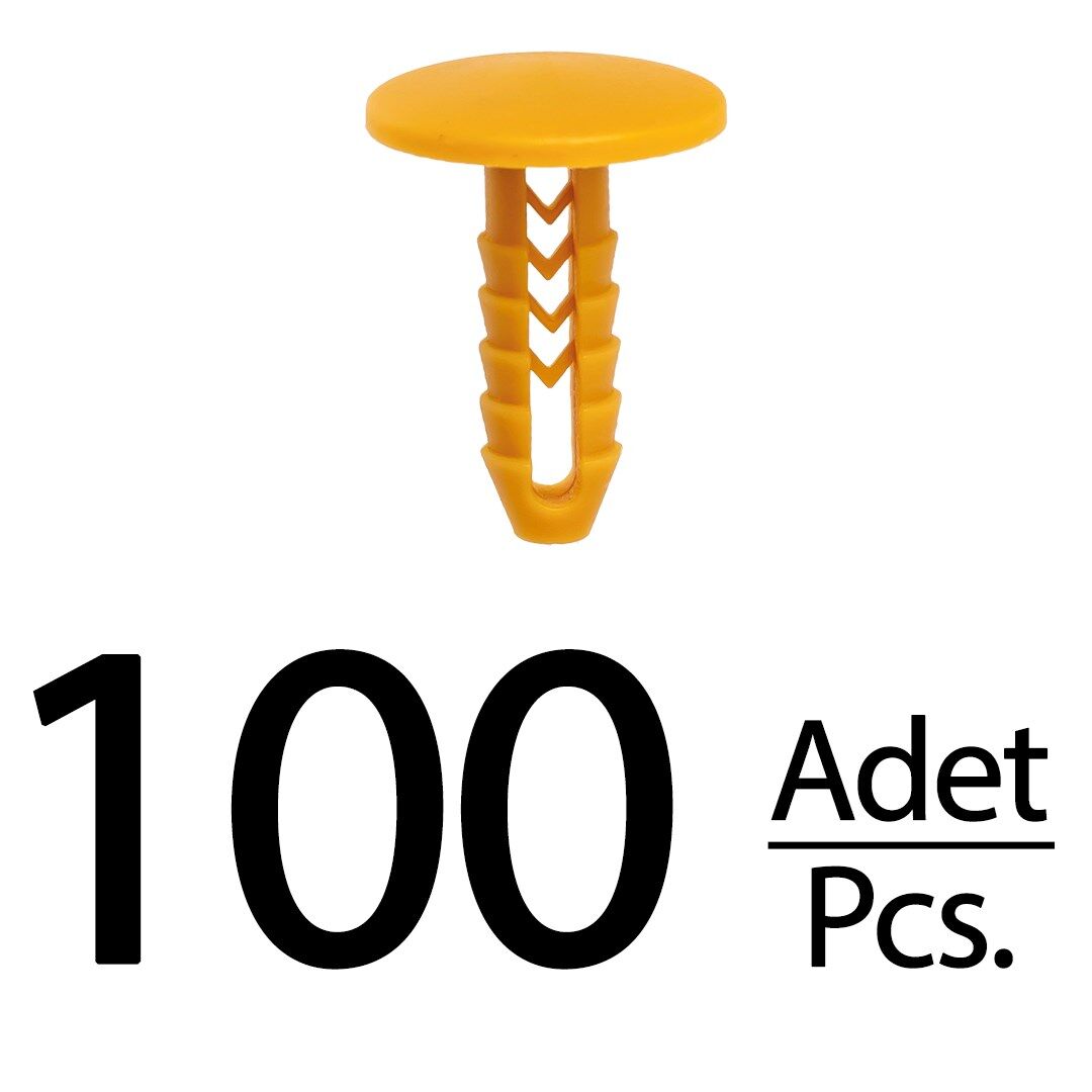 Alfa Romeo 147, Fiat Grande Punto için Döşeme Klipsi- 100 Adet