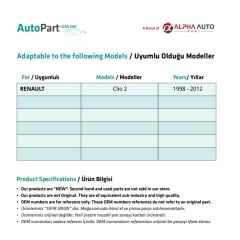 Sunroof Repair Plastic for Renault Clio 2 - Right and Left